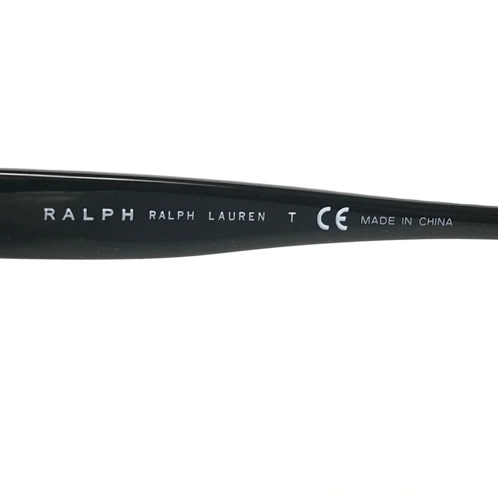 Ralph Lauren Eyeglasses Frames RA 7053 501 Black Ribbed Cat Eye 52-17-140